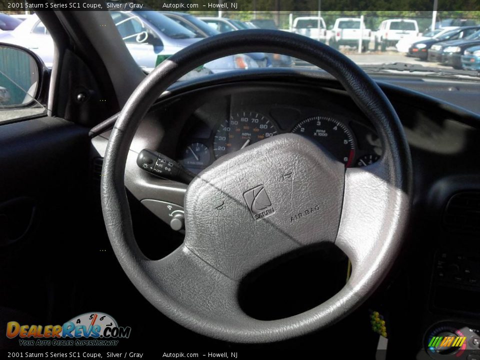 2001 Saturn S Series SC1 Coupe Silver / Gray Photo #13