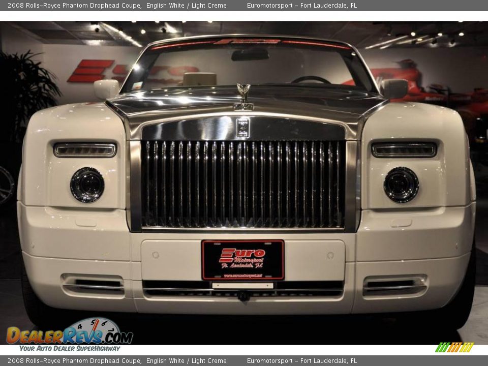 2008 Rolls-Royce Phantom Drophead Coupe English White / Light Creme Photo #2