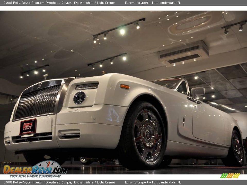 2008 Rolls-Royce Phantom Drophead Coupe English White / Light Creme Photo #3
