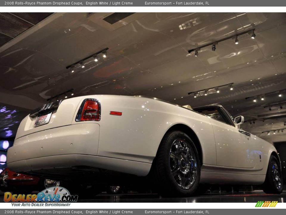 2008 Rolls-Royce Phantom Drophead Coupe English White / Light Creme Photo #5
