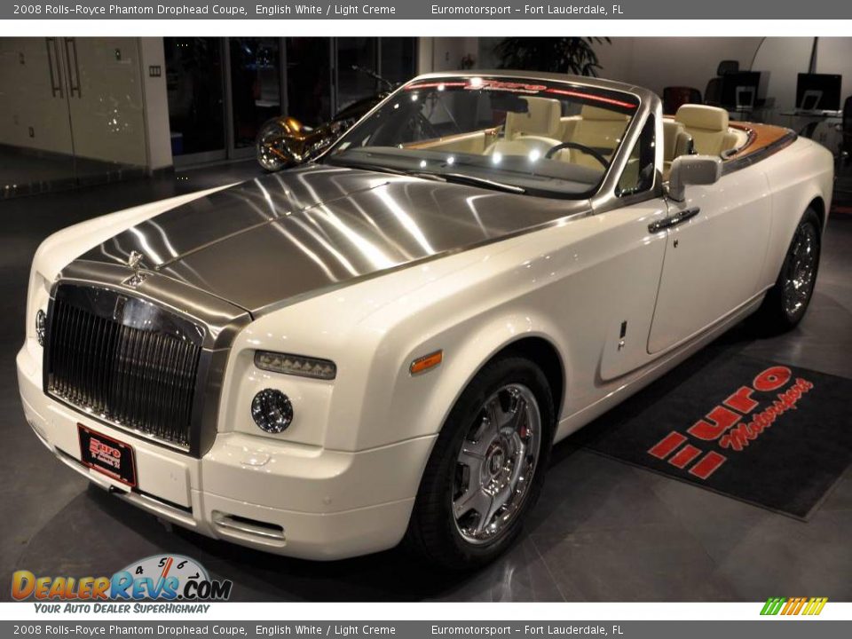 2008 Rolls-Royce Phantom Drophead Coupe English White / Light Creme Photo #9