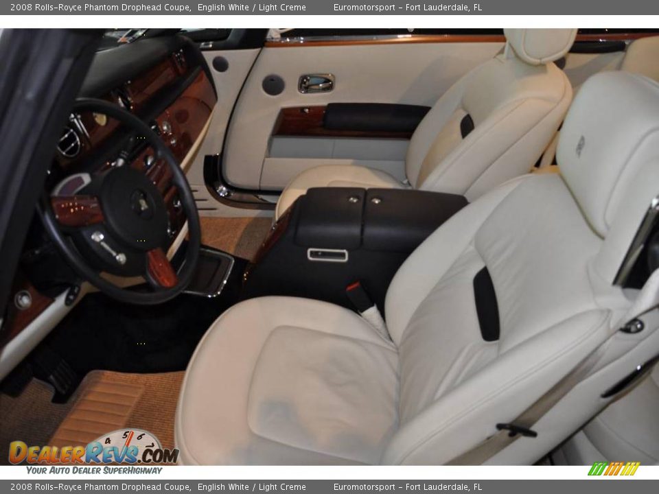 2008 Rolls-Royce Phantom Drophead Coupe English White / Light Creme Photo #10