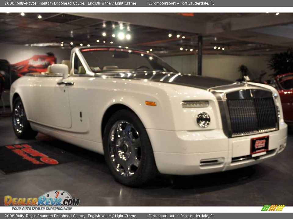 2008 Rolls-Royce Phantom Drophead Coupe English White / Light Creme Photo #11