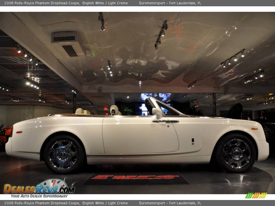2008 Rolls-Royce Phantom Drophead Coupe English White / Light Creme Photo #12