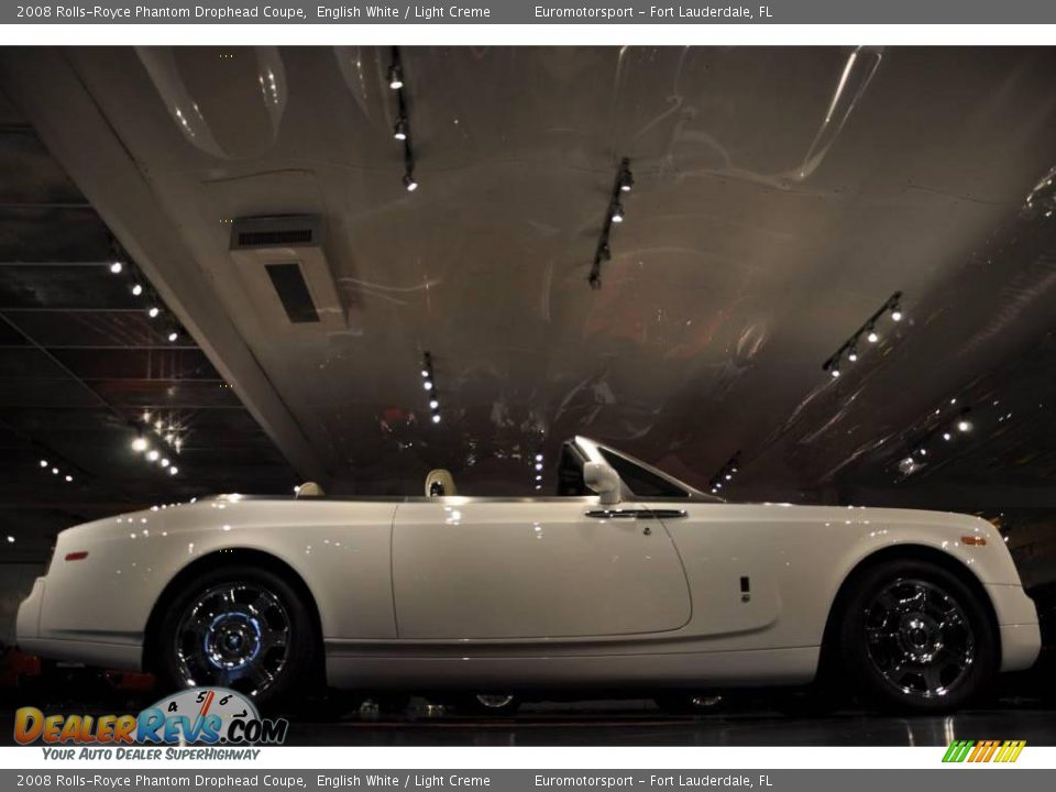 2008 Rolls-Royce Phantom Drophead Coupe English White / Light Creme Photo #13