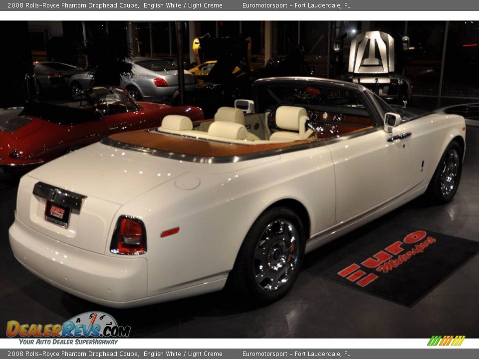 2008 Rolls-Royce Phantom Drophead Coupe English White / Light Creme Photo #14