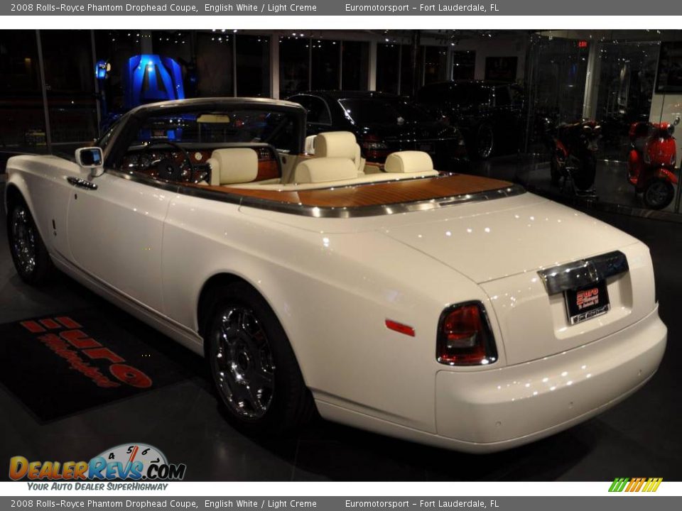 2008 Rolls-Royce Phantom Drophead Coupe English White / Light Creme Photo #17