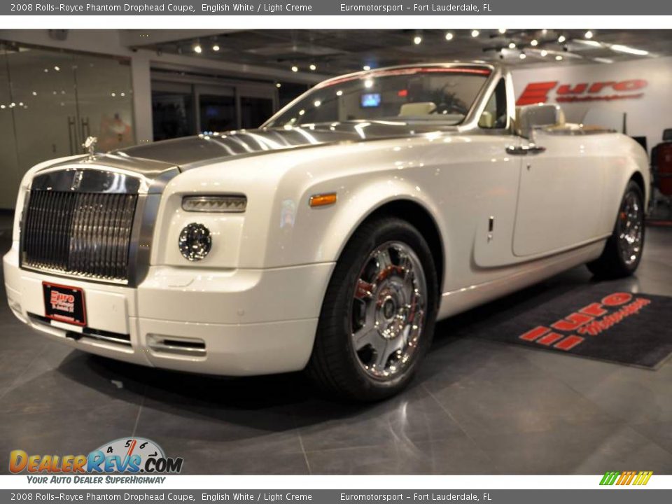 2008 Rolls-Royce Phantom Drophead Coupe English White / Light Creme Photo #19