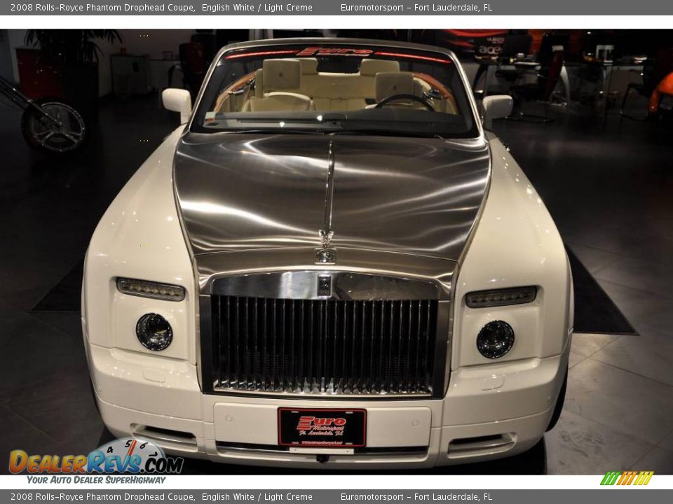 2008 Rolls-Royce Phantom Drophead Coupe English White / Light Creme Photo #20