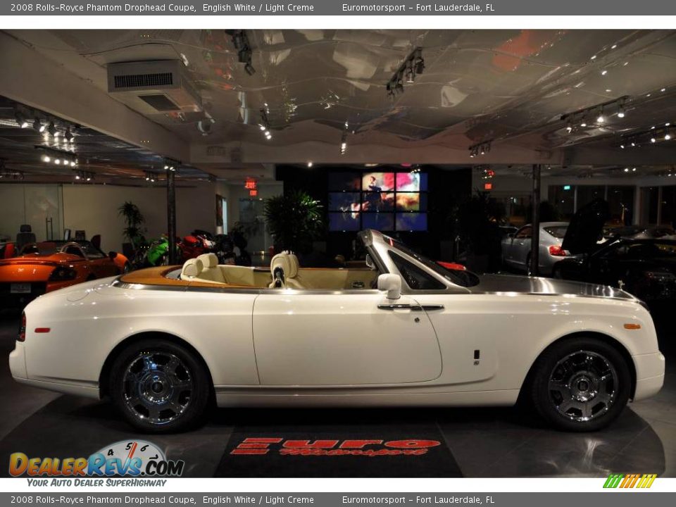 2008 Rolls-Royce Phantom Drophead Coupe English White / Light Creme Photo #25