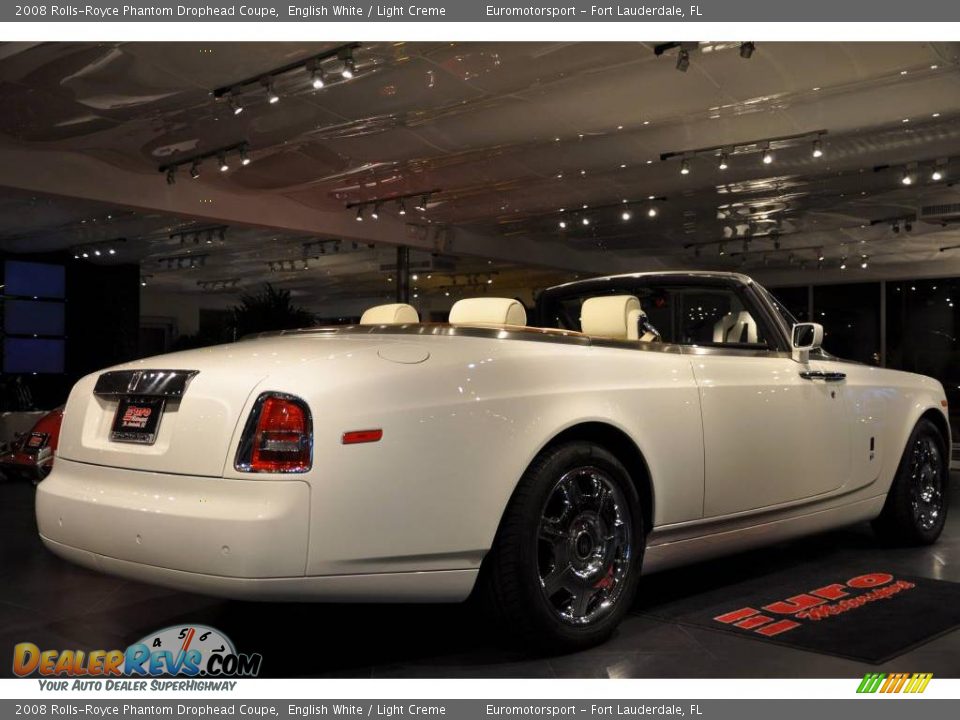 2008 Rolls-Royce Phantom Drophead Coupe English White / Light Creme Photo #29