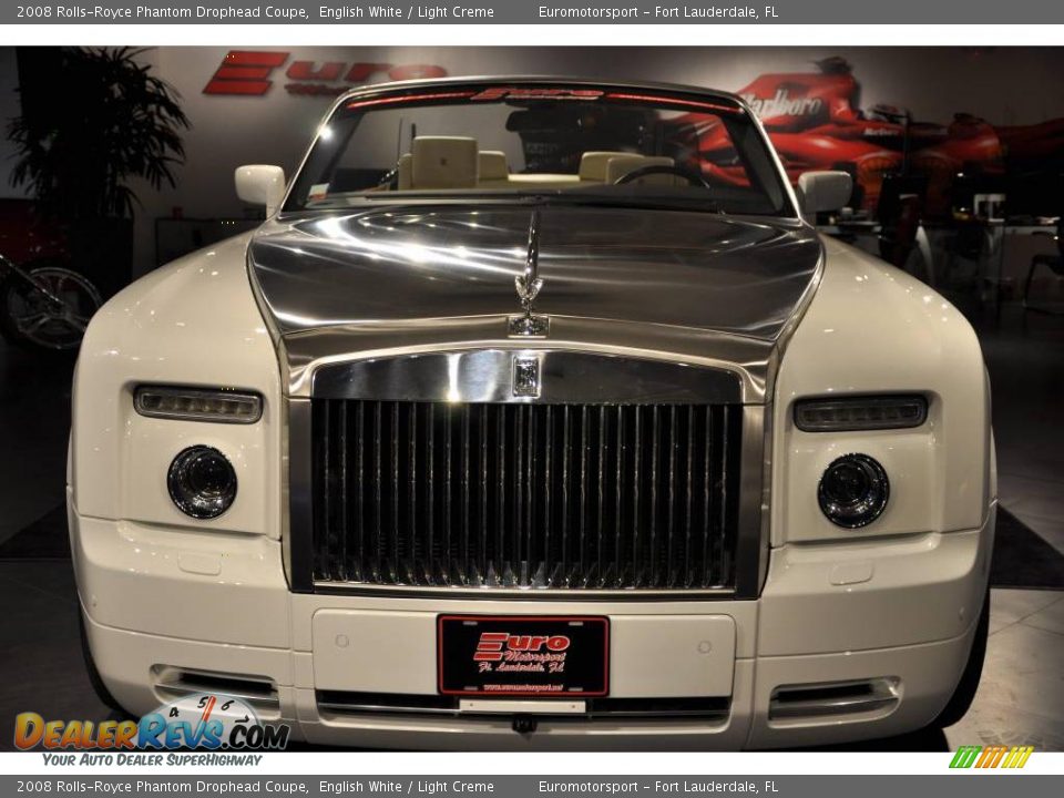 2008 Rolls-Royce Phantom Drophead Coupe English White / Light Creme Photo #33