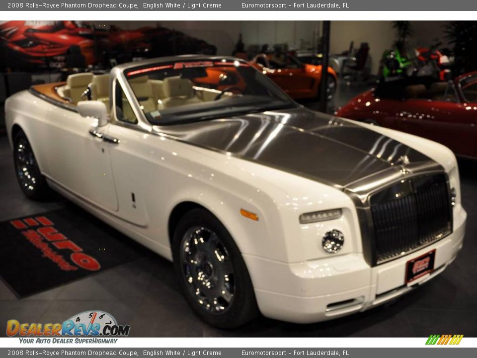 2008 Rolls-Royce Phantom Drophead Coupe English White / Light Creme Photo #34