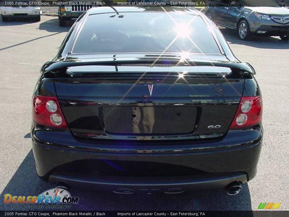 2005 Pontiac GTO Coupe Phantom Black Metallic / Black Photo #5