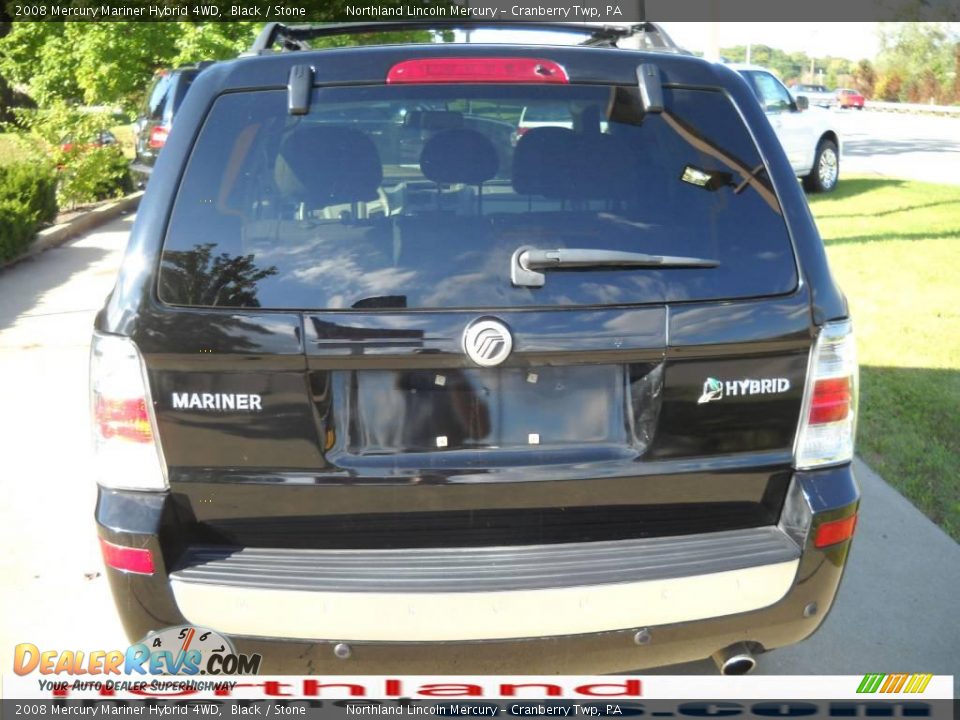 2008 Mercury Mariner Hybrid 4WD Black / Stone Photo #3