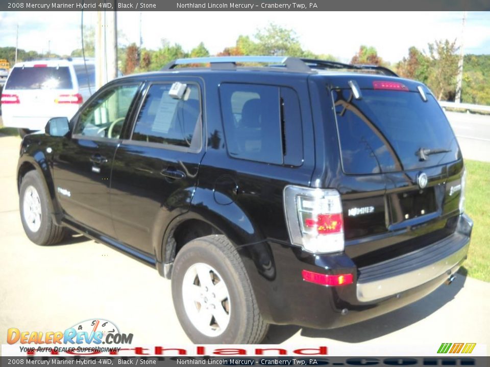 2008 Mercury Mariner Hybrid 4WD Black / Stone Photo #4