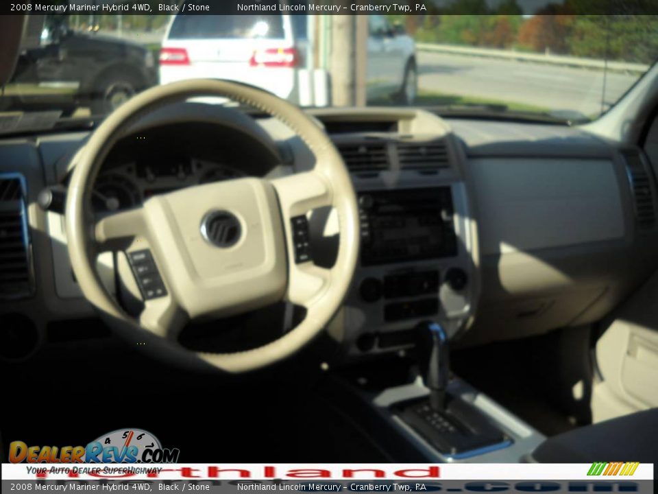 2008 Mercury Mariner Hybrid 4WD Black / Stone Photo #11