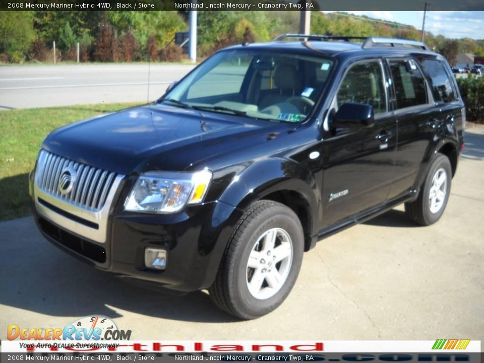 2008 Mercury Mariner Hybrid 4WD Black / Stone Photo #13