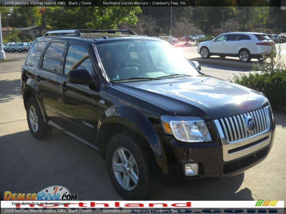 2008 Mercury Mariner Hybrid 4WD Black / Stone Photo #15