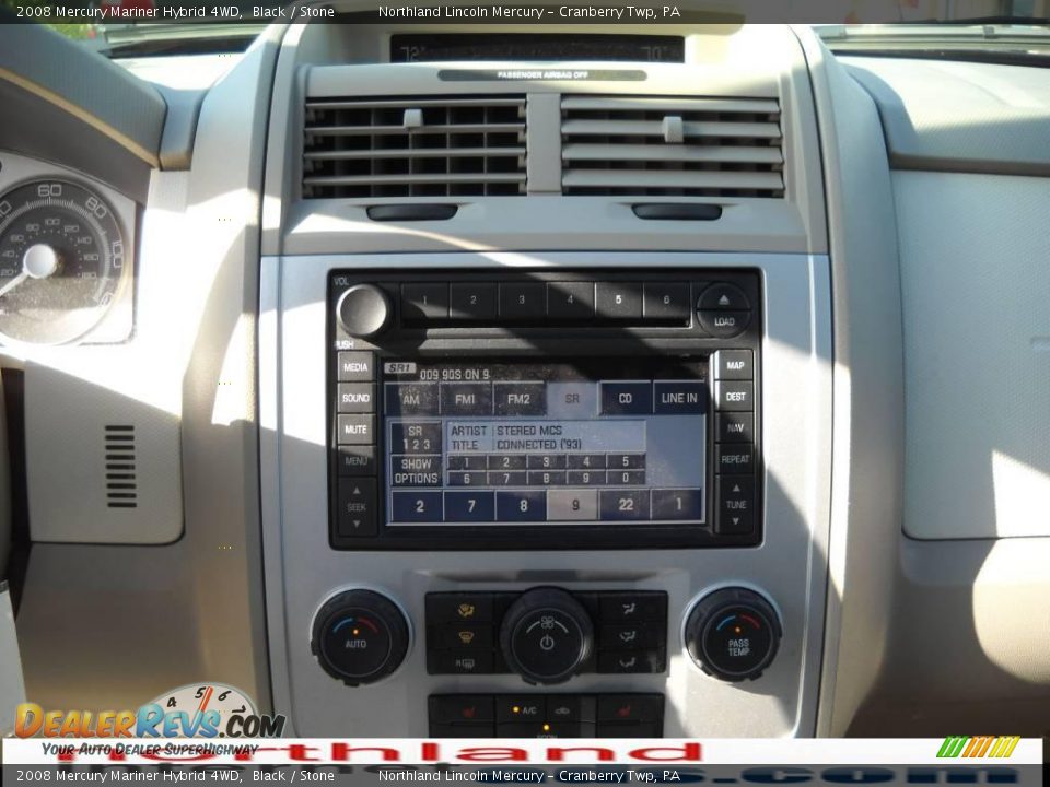 2008 Mercury Mariner Hybrid 4WD Black / Stone Photo #17