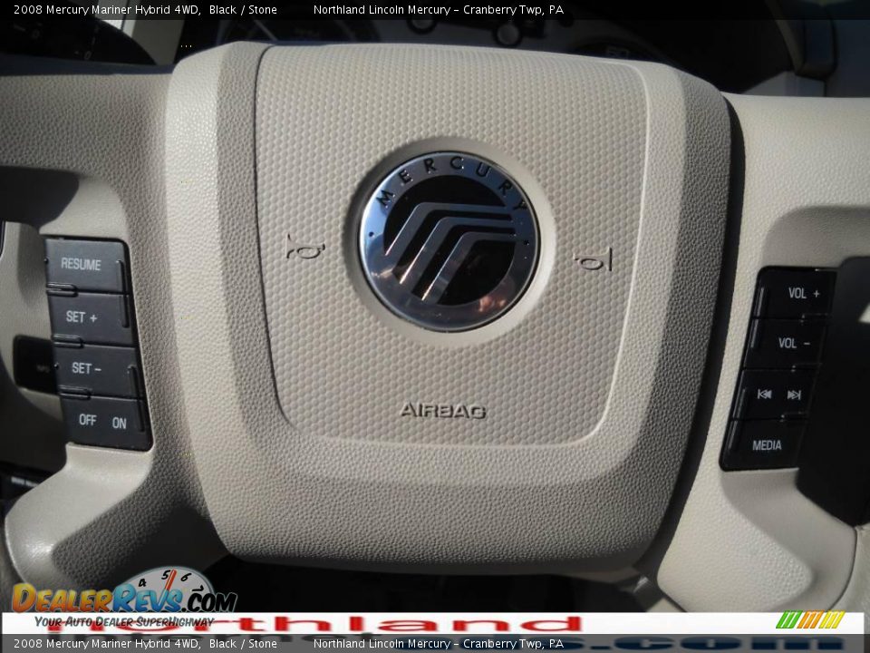 2008 Mercury Mariner Hybrid 4WD Black / Stone Photo #19