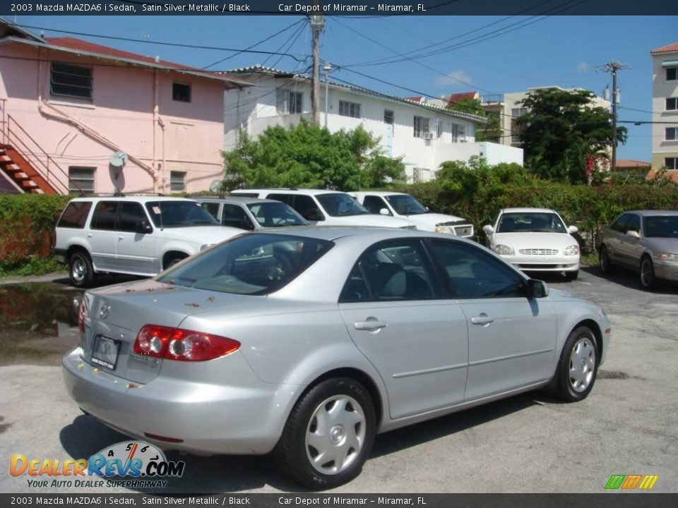 2003 Mazda MAZDA6 i Sedan Satin Silver Metallic / Black Photo #3