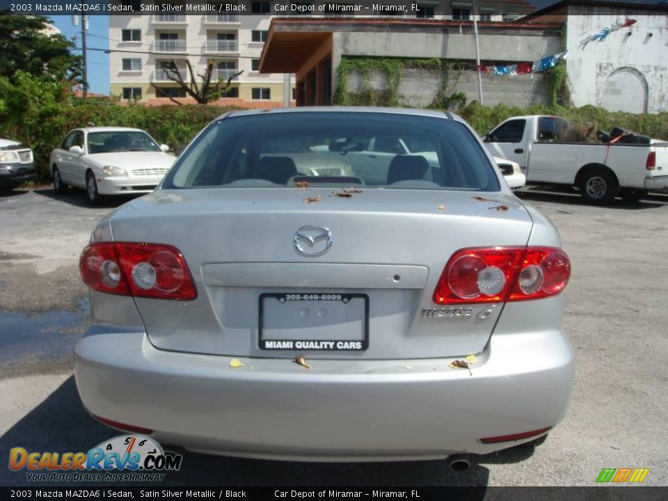 2003 Mazda MAZDA6 i Sedan Satin Silver Metallic / Black Photo #4