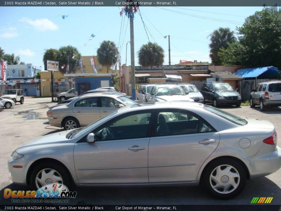 2003 Mazda MAZDA6 i Sedan Satin Silver Metallic / Black Photo #6