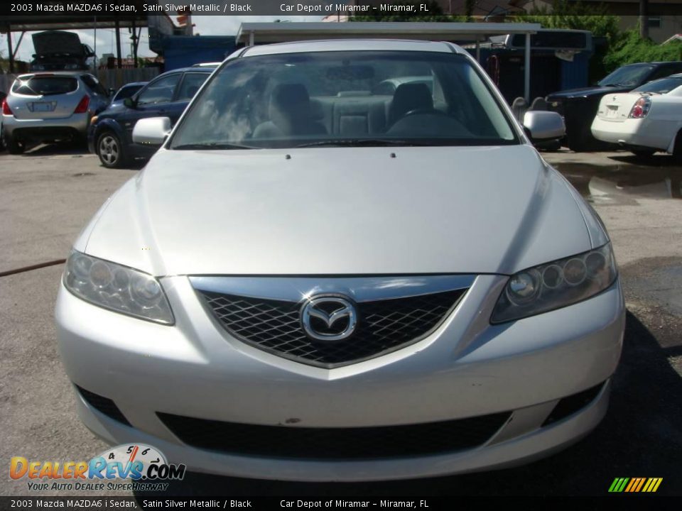 2003 Mazda MAZDA6 i Sedan Satin Silver Metallic / Black Photo #8
