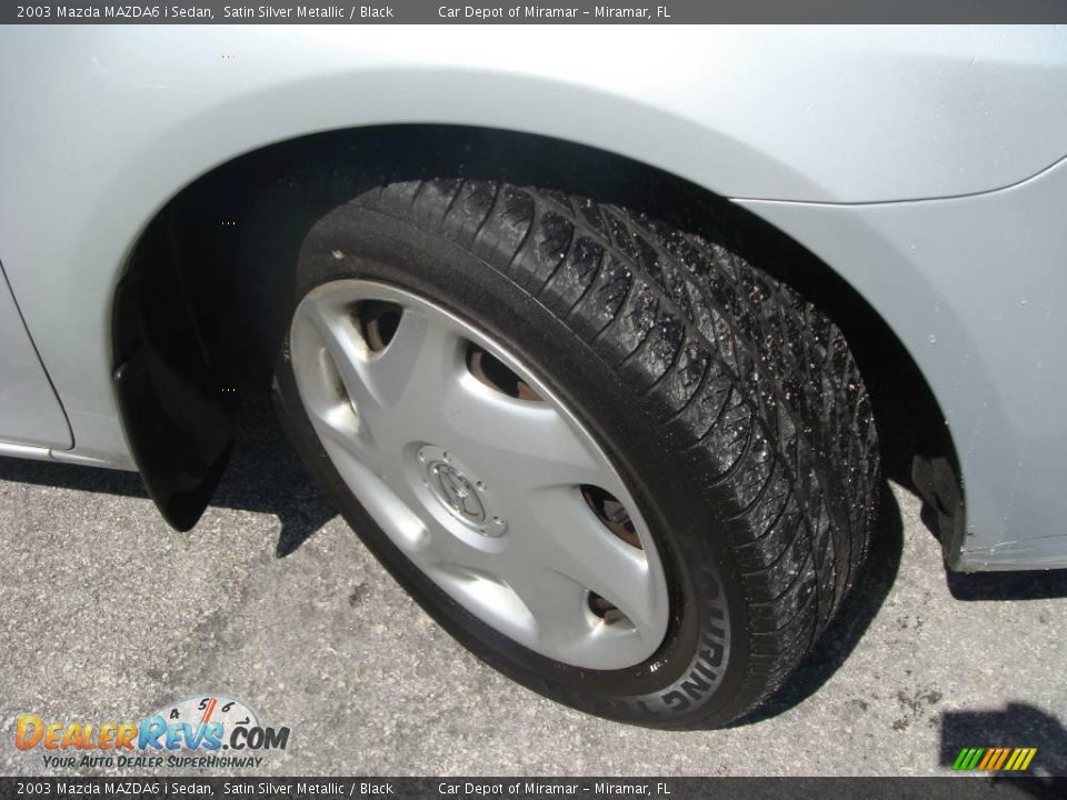 2003 Mazda MAZDA6 i Sedan Satin Silver Metallic / Black Photo #17