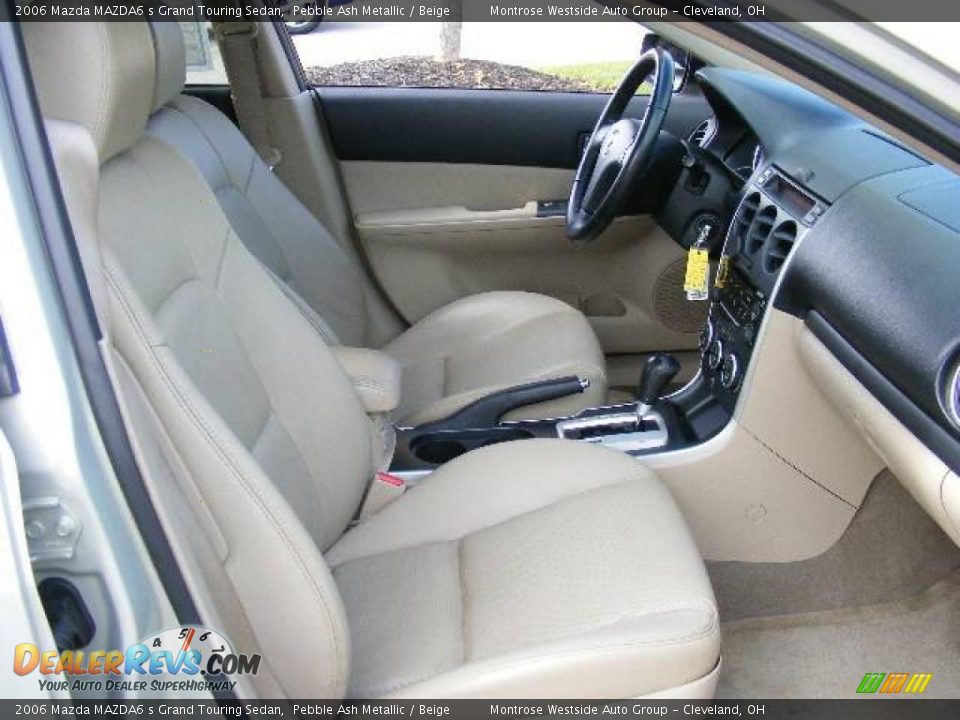2006 Mazda MAZDA6 s Grand Touring Sedan Pebble Ash Metallic / Beige Photo #13