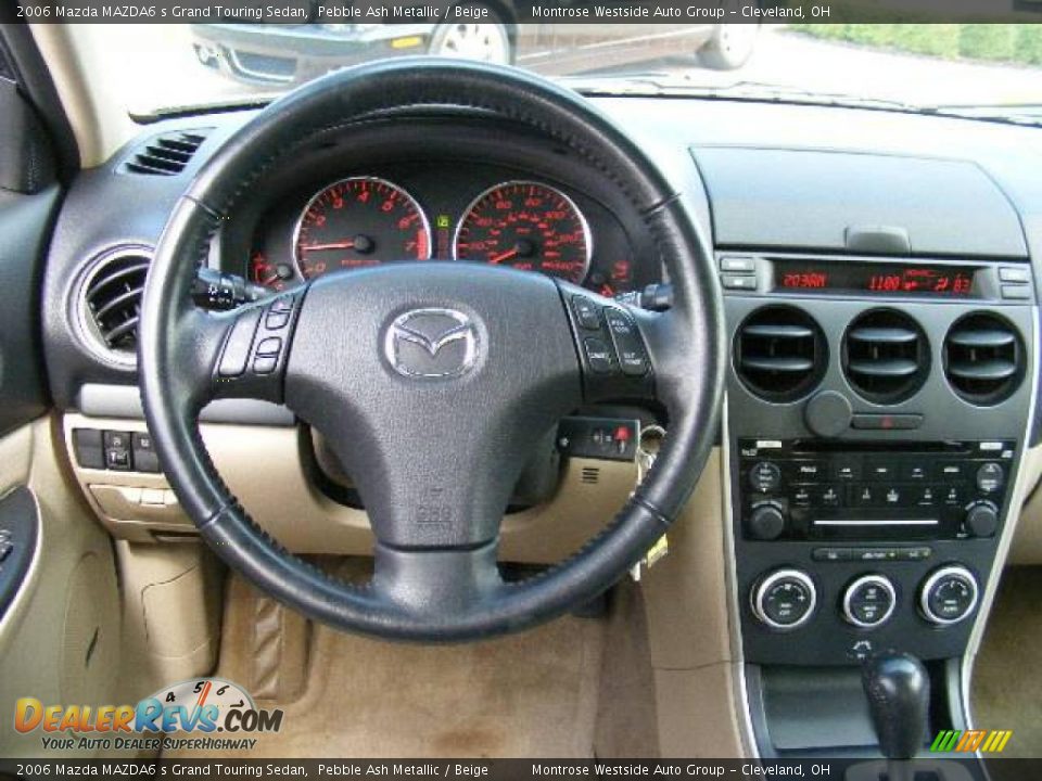 2006 Mazda MAZDA6 s Grand Touring Sedan Pebble Ash Metallic / Beige Photo #15