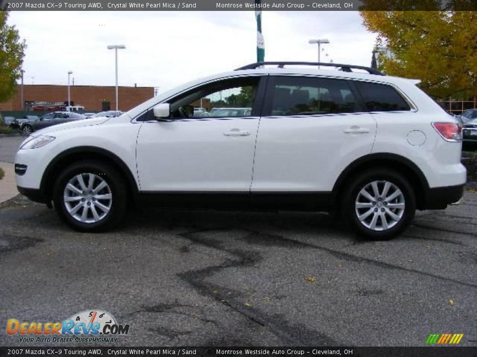 2007 Mazda CX-9 Touring AWD Crystal White Pearl Mica / Sand Photo #2