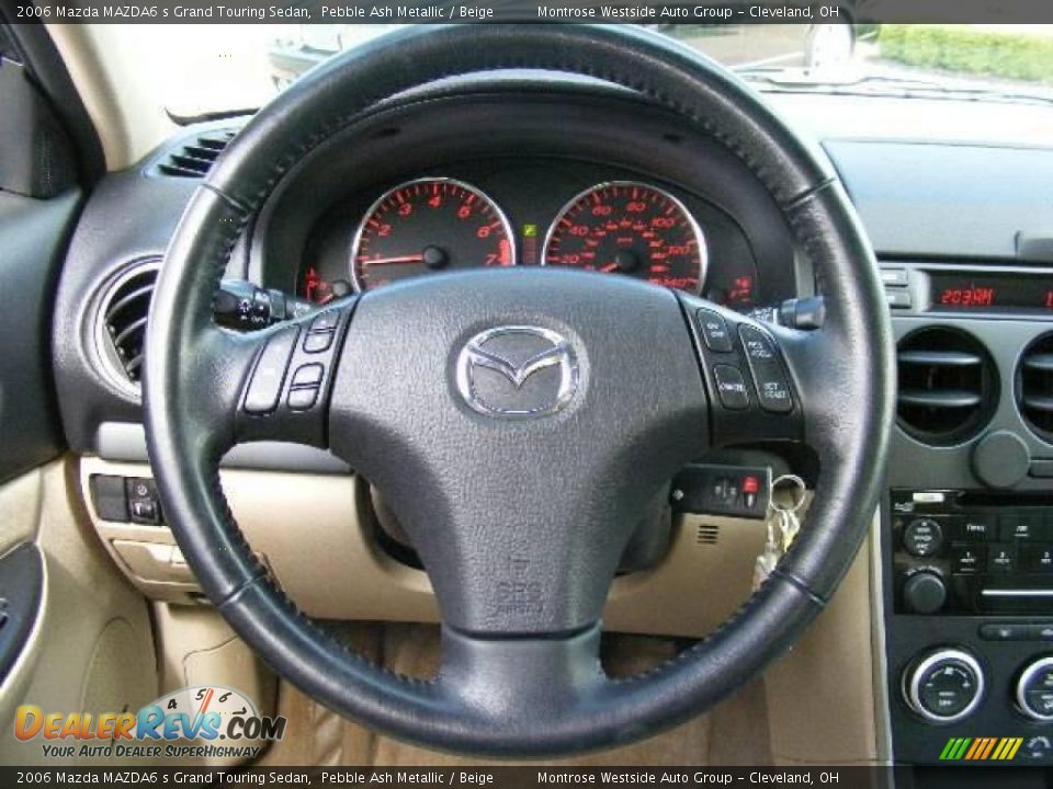 2006 Mazda MAZDA6 s Grand Touring Sedan Pebble Ash Metallic / Beige Photo #16