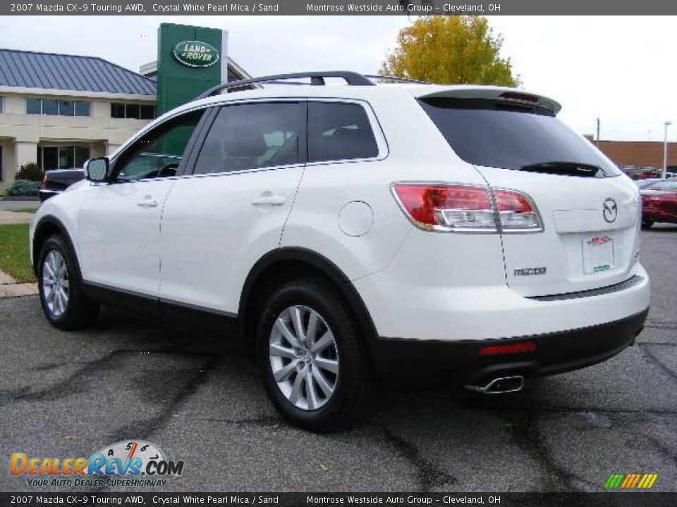 2007 Mazda CX-9 Touring AWD Crystal White Pearl Mica / Sand Photo #3