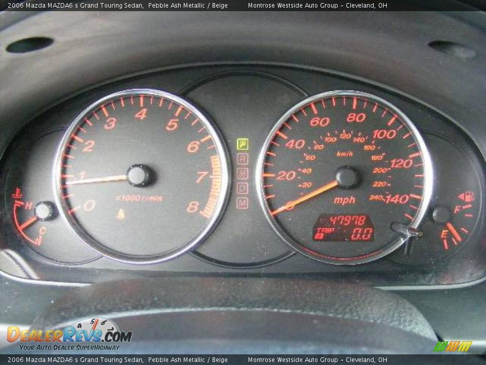 2006 Mazda MAZDA6 s Grand Touring Sedan Pebble Ash Metallic / Beige Photo #17