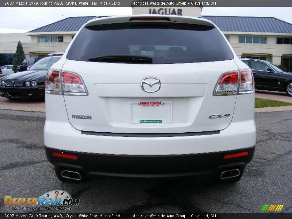 2007 Mazda CX-9 Touring AWD Crystal White Pearl Mica / Sand Photo #4