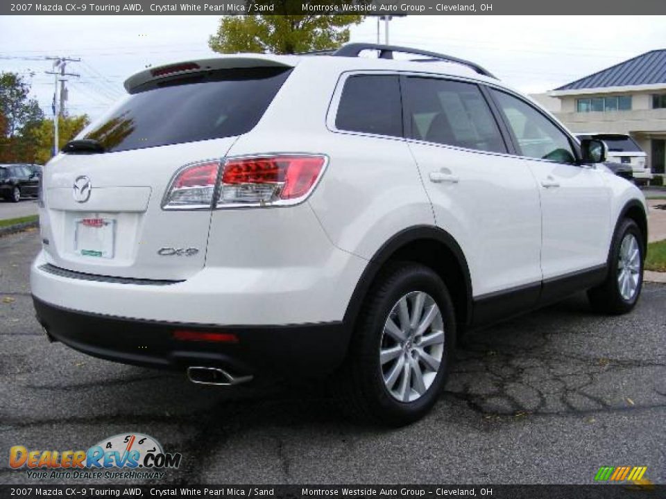2007 Mazda CX-9 Touring AWD Crystal White Pearl Mica / Sand Photo #5