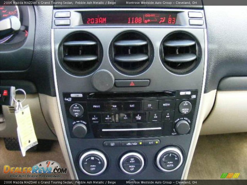 2006 Mazda MAZDA6 s Grand Touring Sedan Pebble Ash Metallic / Beige Photo #19