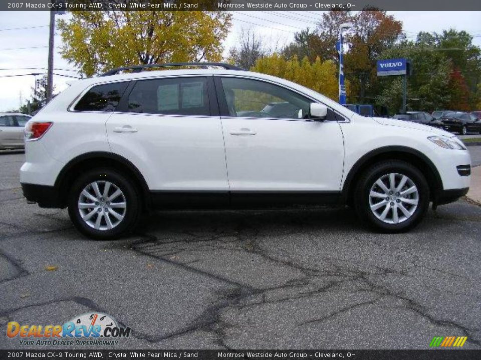 2007 Mazda CX-9 Touring AWD Crystal White Pearl Mica / Sand Photo #6