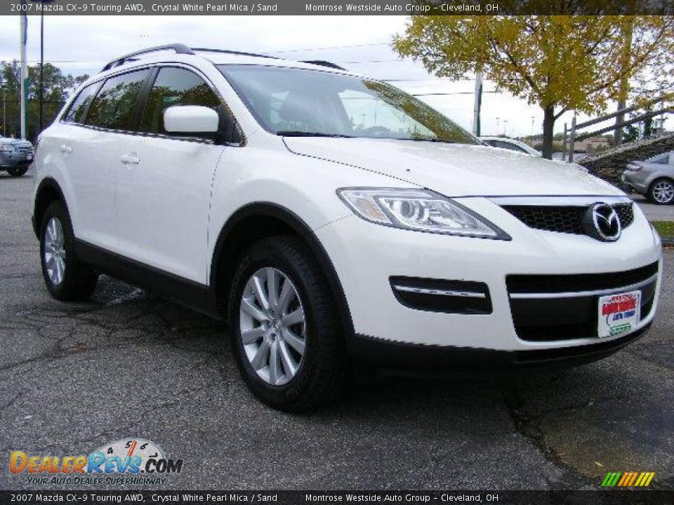 2007 Mazda CX-9 Touring AWD Crystal White Pearl Mica / Sand Photo #7