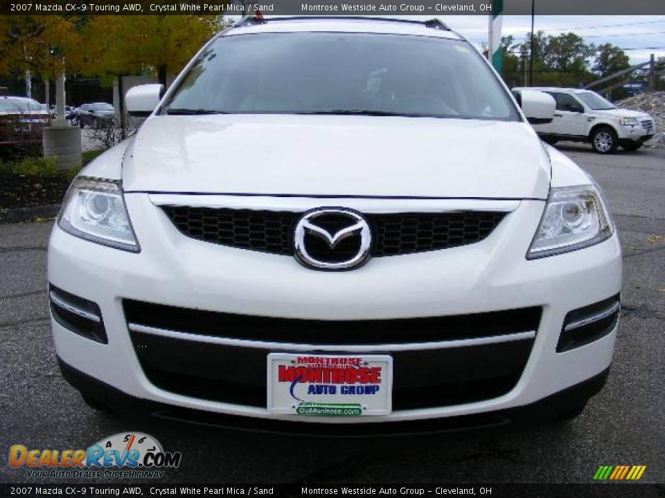 2007 Mazda CX-9 Touring AWD Crystal White Pearl Mica / Sand Photo #8