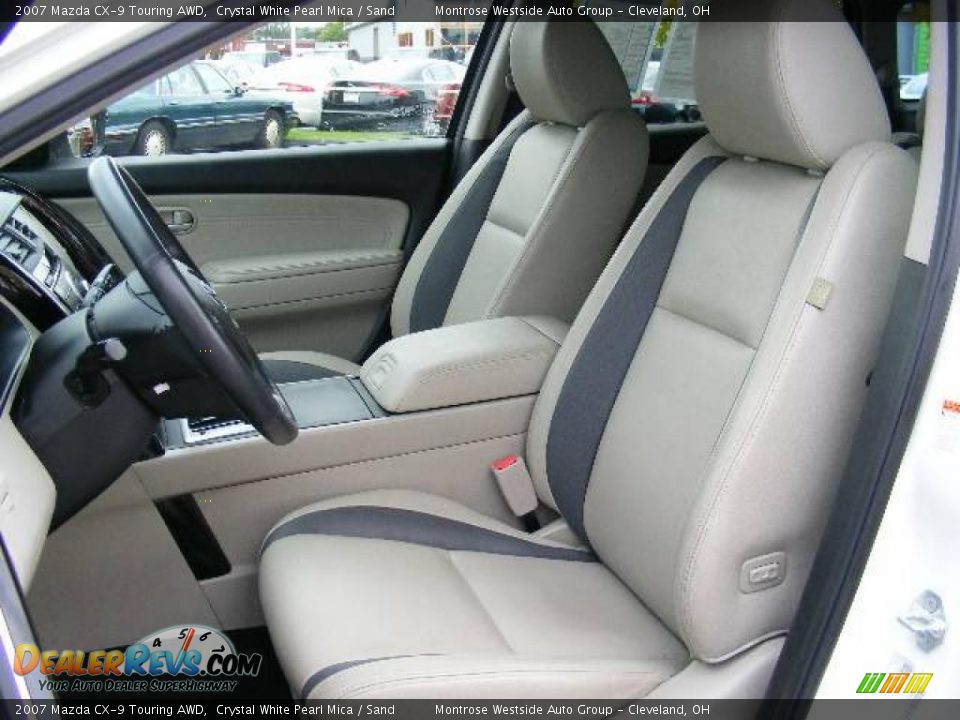 2007 Mazda CX-9 Touring AWD Crystal White Pearl Mica / Sand Photo #9