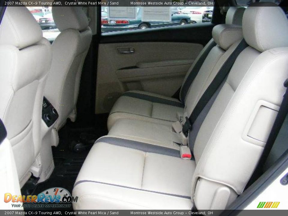 2007 Mazda CX-9 Touring AWD Crystal White Pearl Mica / Sand Photo #11