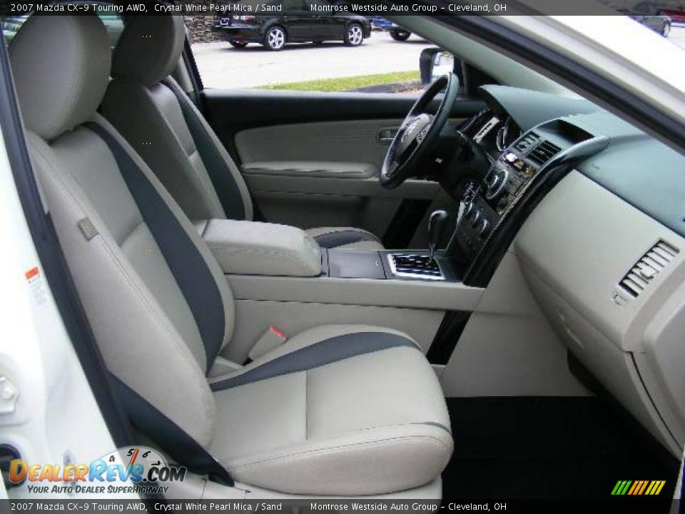 2007 Mazda CX-9 Touring AWD Crystal White Pearl Mica / Sand Photo #15