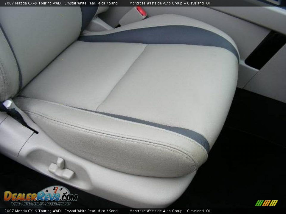 2007 Mazda CX-9 Touring AWD Crystal White Pearl Mica / Sand Photo #16