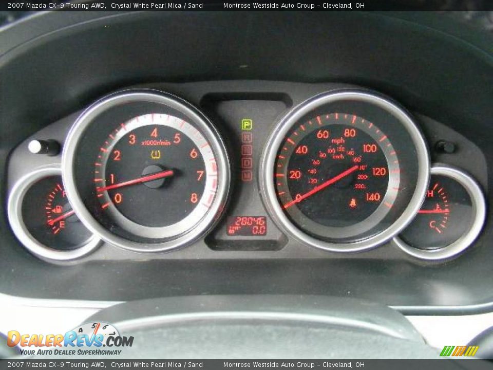 2007 Mazda CX-9 Touring AWD Crystal White Pearl Mica / Sand Photo #19