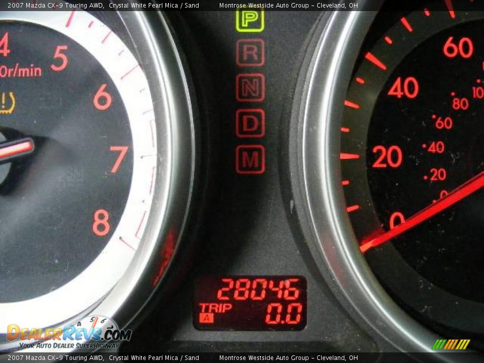 2007 Mazda CX-9 Touring AWD Crystal White Pearl Mica / Sand Photo #20