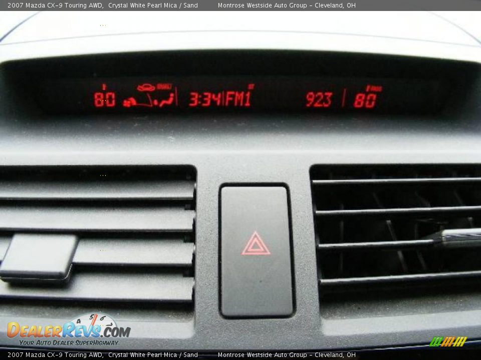 2007 Mazda CX-9 Touring AWD Crystal White Pearl Mica / Sand Photo #22