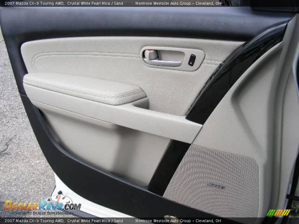 2007 Mazda CX-9 Touring AWD Crystal White Pearl Mica / Sand Photo #27